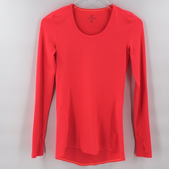 Athleta Tops - Athleta Coral Long Sleeve Chi work Out Top XXS